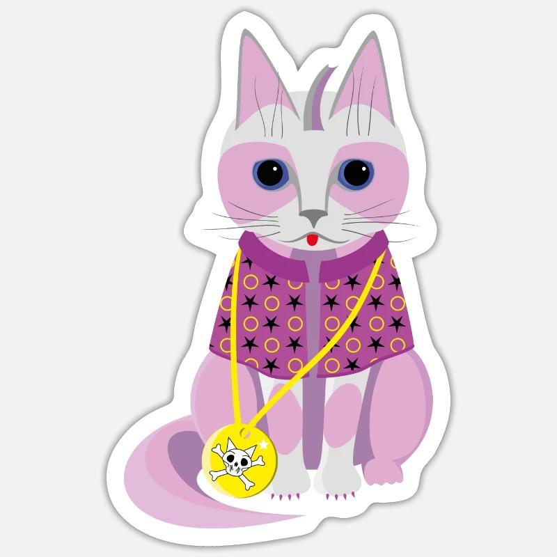 Kitty Lotta - Sticker size S (10 x 10 cm) - white matte