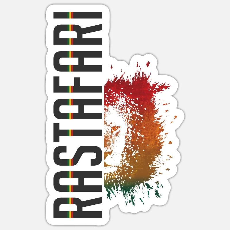 Rastasplash Design - Sticker Größe S (10 x 10 cm) - Mattweiß