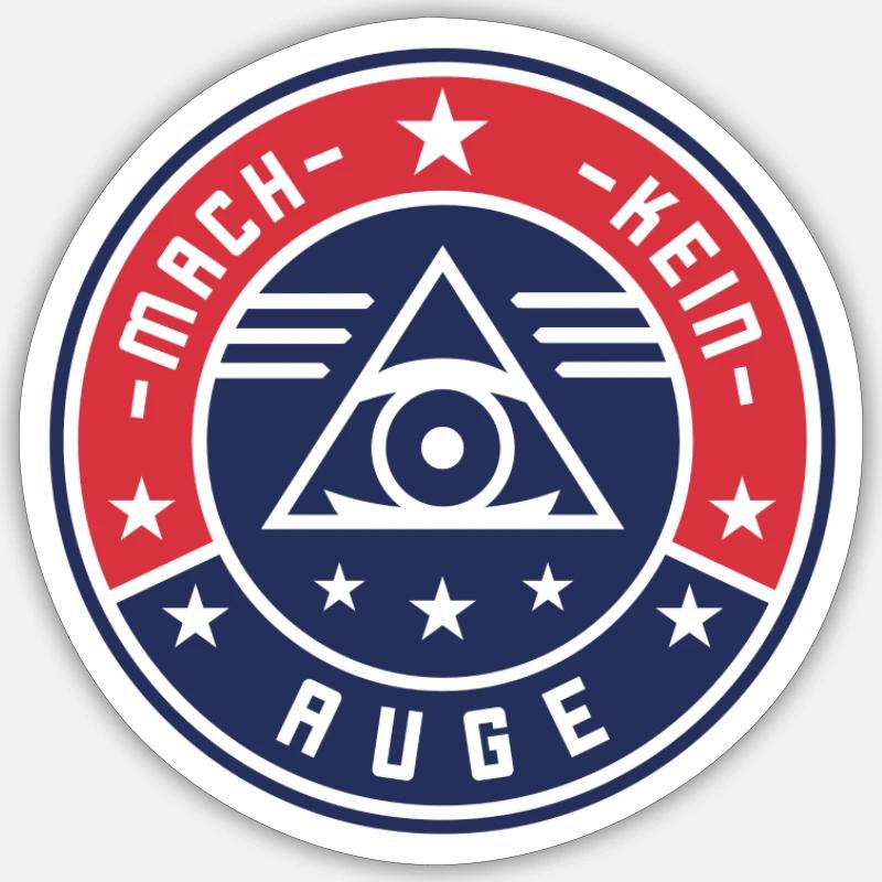 Ne fais pas d’oeil - design #7 Sticker taille S (10 x 10 cm)