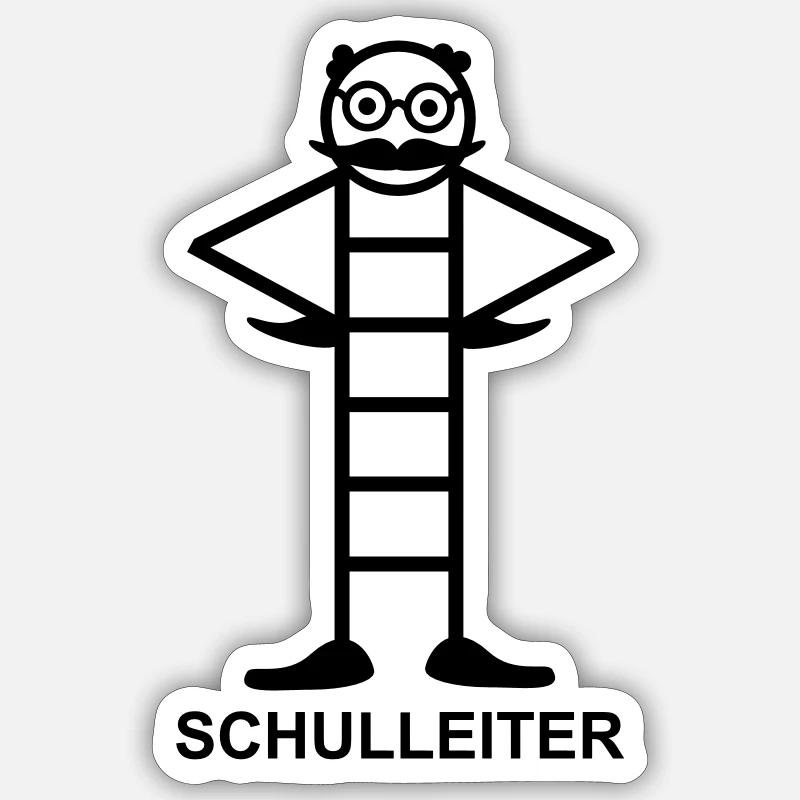 Schulleiter- Lehrer Sticker Größe S (10 x 10 cm)