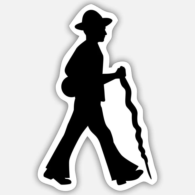 Charpentier - Sticker taille S (10 x 10 cm) - blanc mat