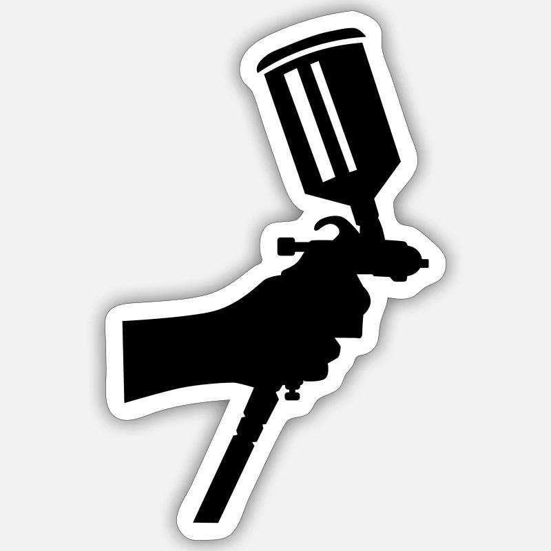 Laqueur - Sticker taille S (10 x 10 cm) - blanc mat