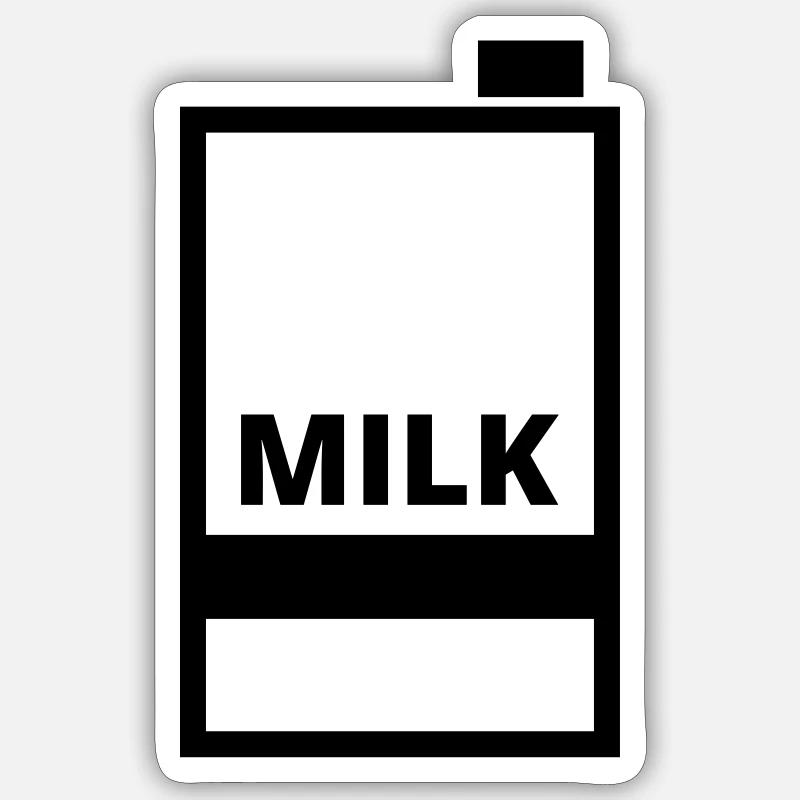 Milk Sticker size S (10 x 10 cm)