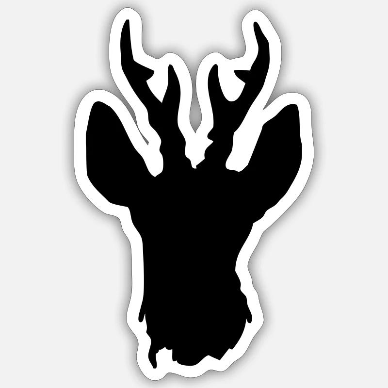 Rehbock - Deer Sticker Größe S (10 x 10 cm)