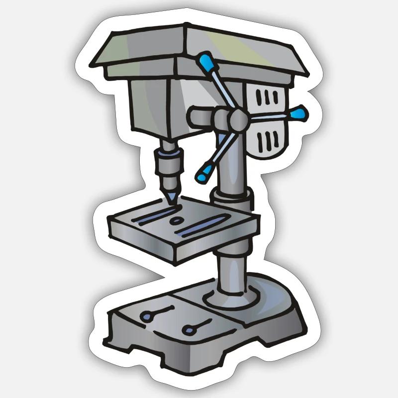 Vice - drilling machine vice Sticker size S (10 x 10 cm)