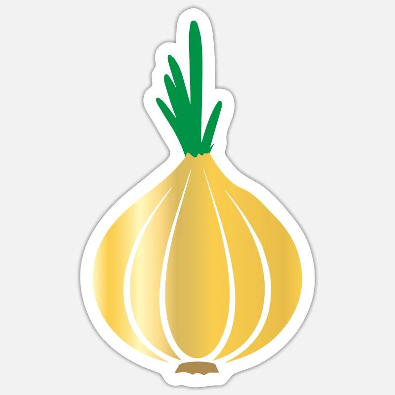 onion - Sticker size S (10 x 10 cm) - white matte