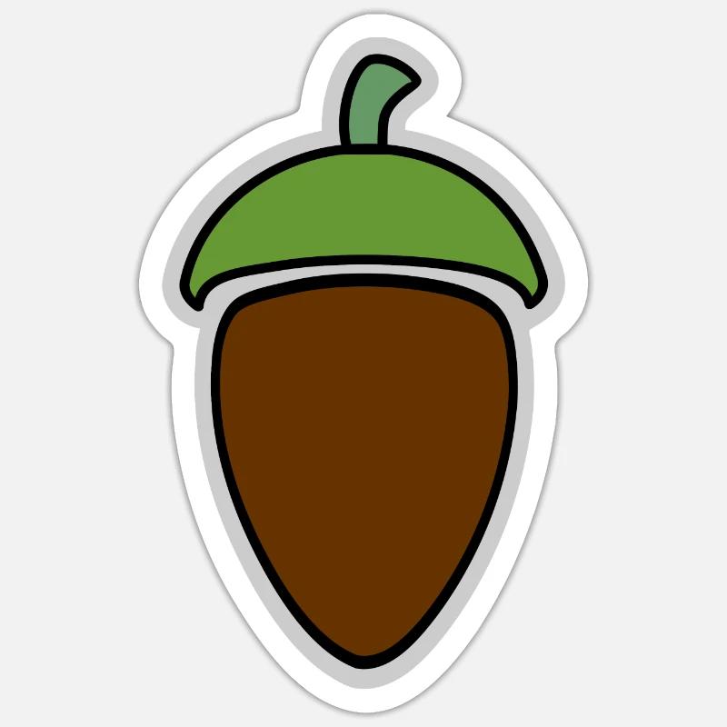 Eichel, eichel, #eichel Sticker Größe S (10 x 10 cm)