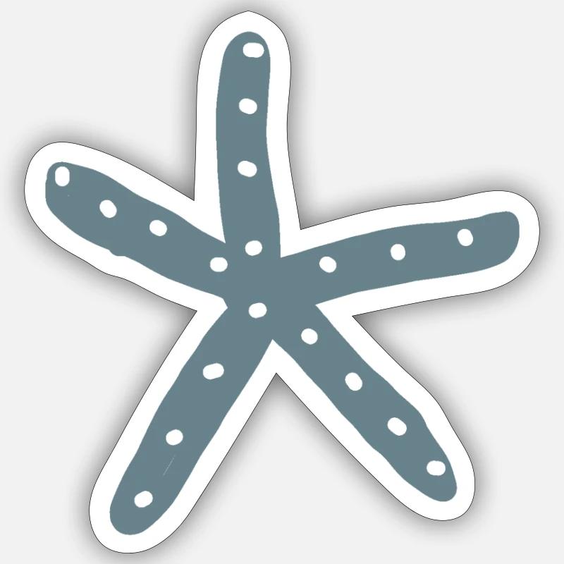 Seestern 7,meeresleben,Design,Geschenk,cool,chic, Sticker Größe S (10 x 10 cm)