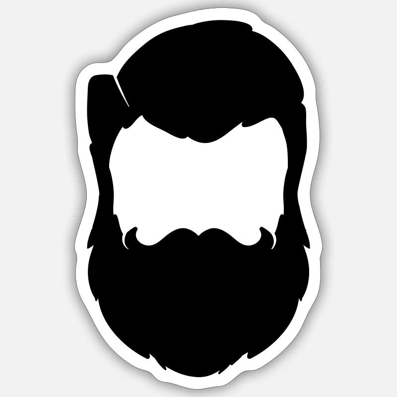 Beard Sticker size S (10 x 10 cm)