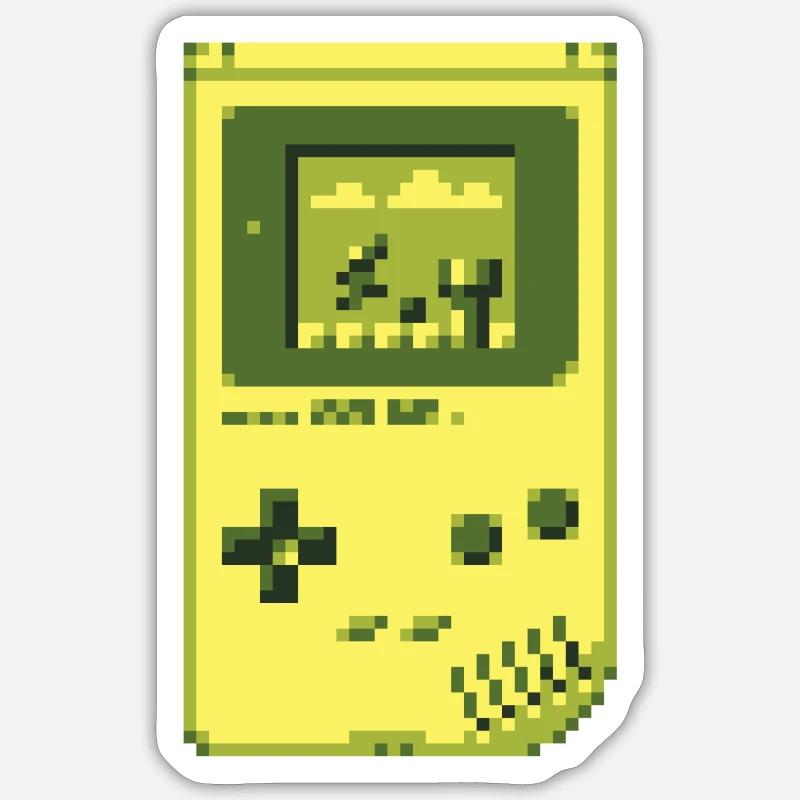 GB Pixel Handheld Retro Gaming Console (Mario) Sticker size S (10 x 10 cm)