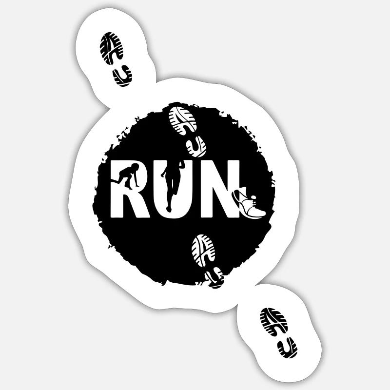 Déclaration run Sticker taille S (10 x 10 cm)