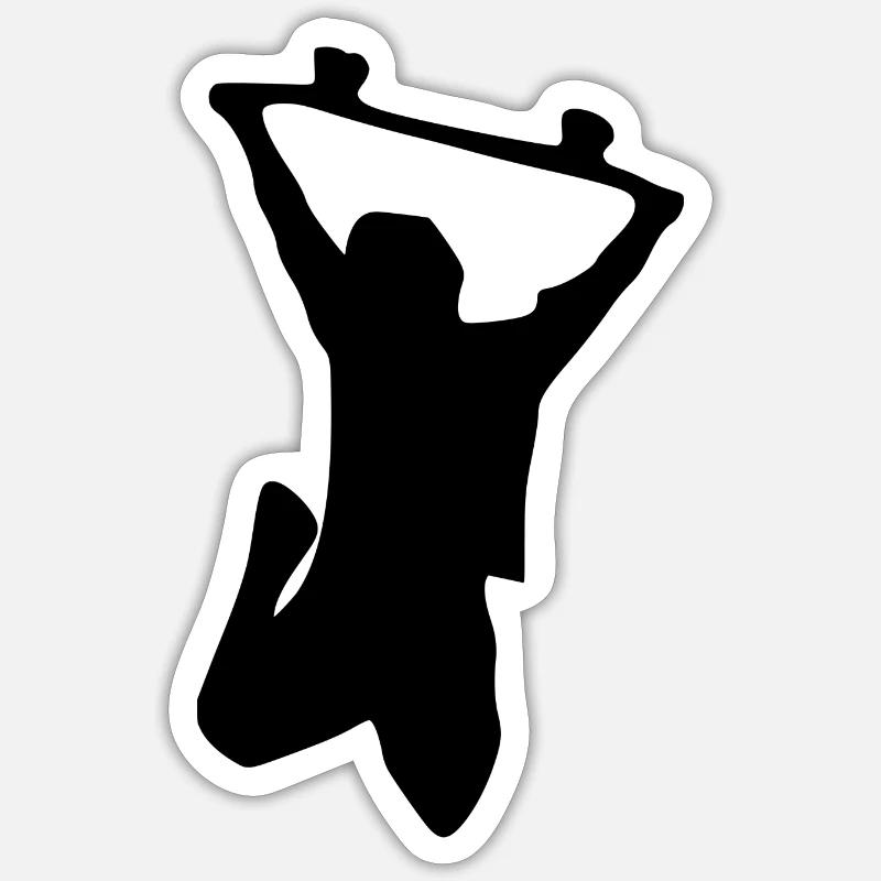 Skateboard - Sticker taille S (10 x 10 cm) - blanc mat