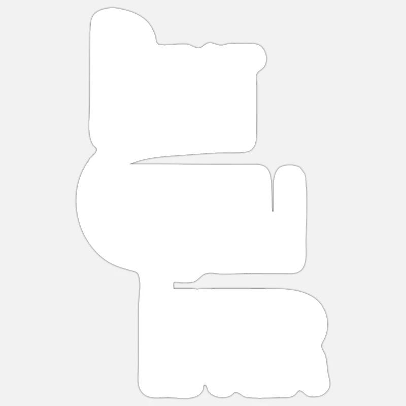Bester Gigi aller Zeiten - Sticker Größe S (10 x 10 cm) - Mattweiß