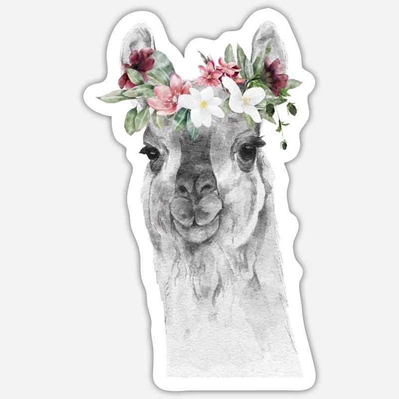 Llama Sticker Größe S (10 x 10 cm)