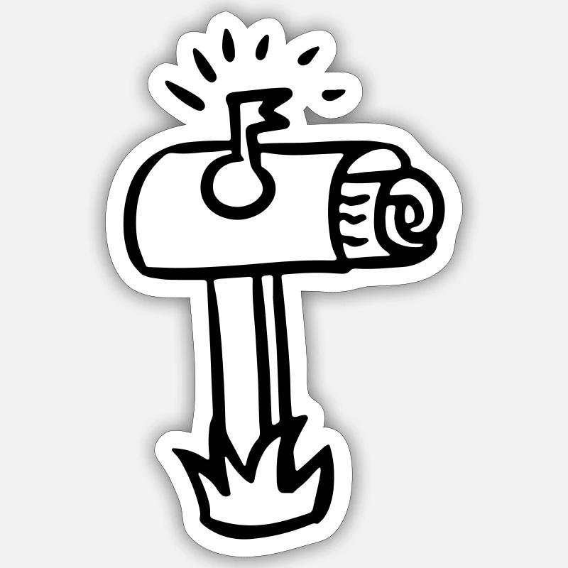 Mailbox mailbox Boites aux lettres - Sticker size S (10 x 10 cm) - white matte