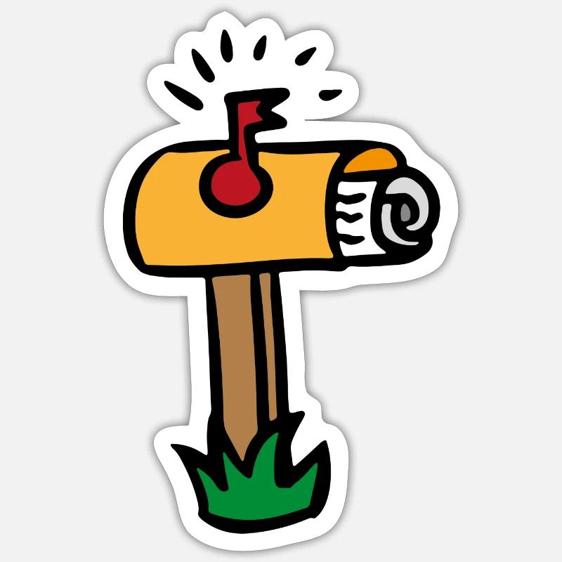 Mailbox Mailbox Post Postman Sticker size S (10 x 10 cm)