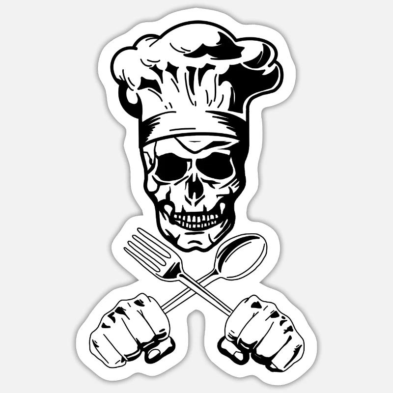 Cooking Kitchen Chef Restaurant Sticker size S (10 x 10 cm)