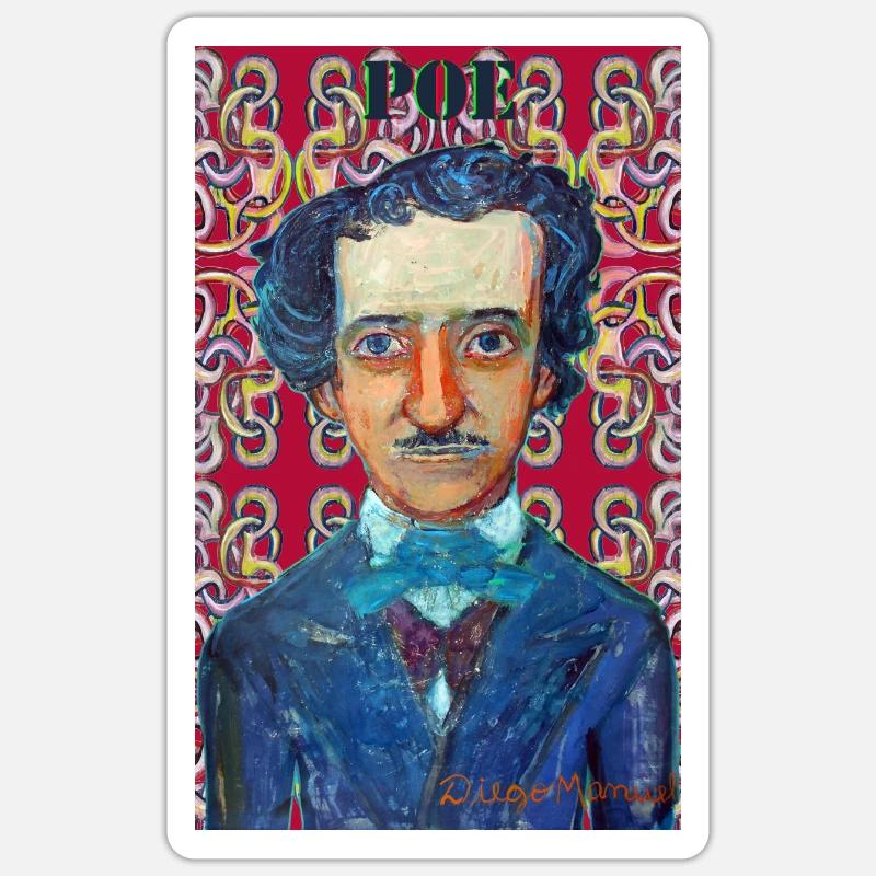 Poe - Sticker taille S (10 x 10 cm) - blanc mat