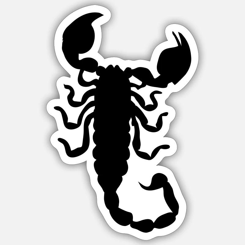scorpion logo Sticker size S (10 x 10 cm)