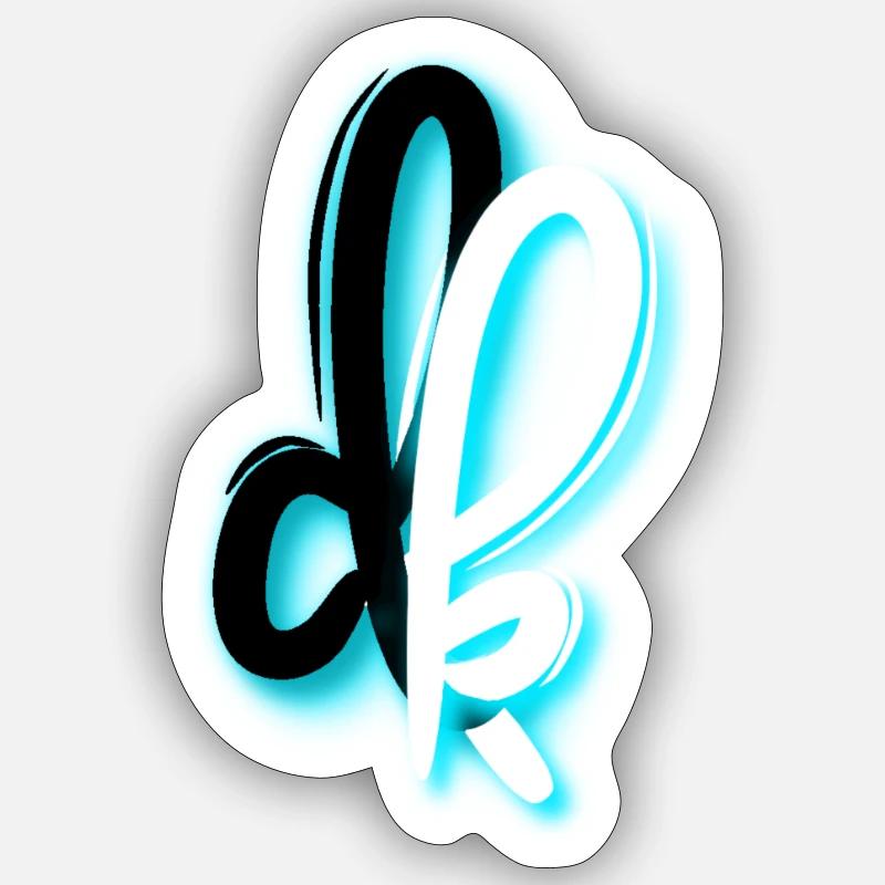 DK - Sticker Größe S (10 x 10 cm) - Mattweiß