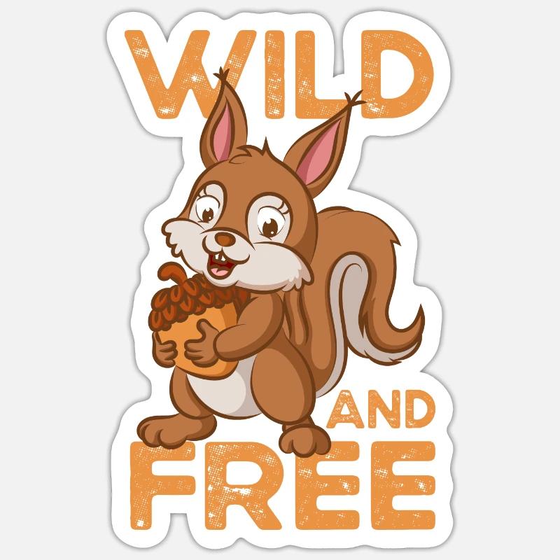 Eichhörnchen Eichhörnchen Eichhörnchen-Liebhaber-S Sticker Größe S (10 x 10 cm)