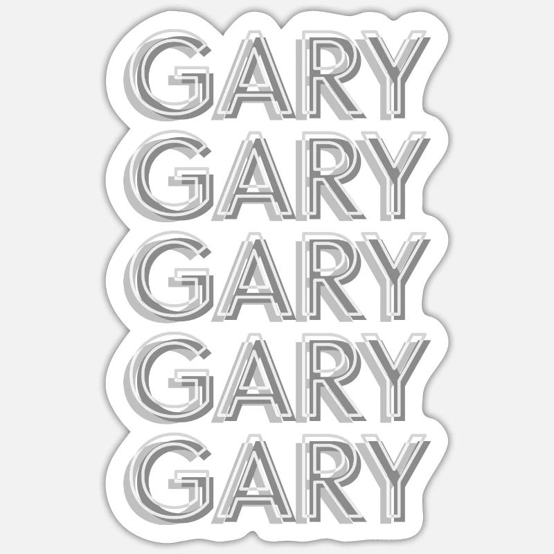 Gary - Sticker size S (10 x 10 cm) - white matte