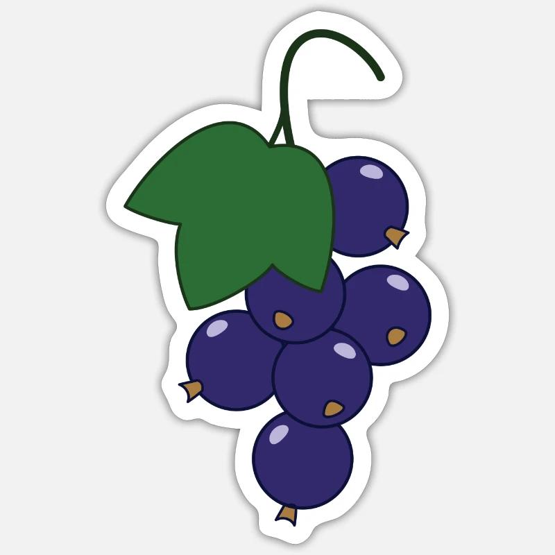 Currant - Sticker size S (10 x 10 cm) - white matte