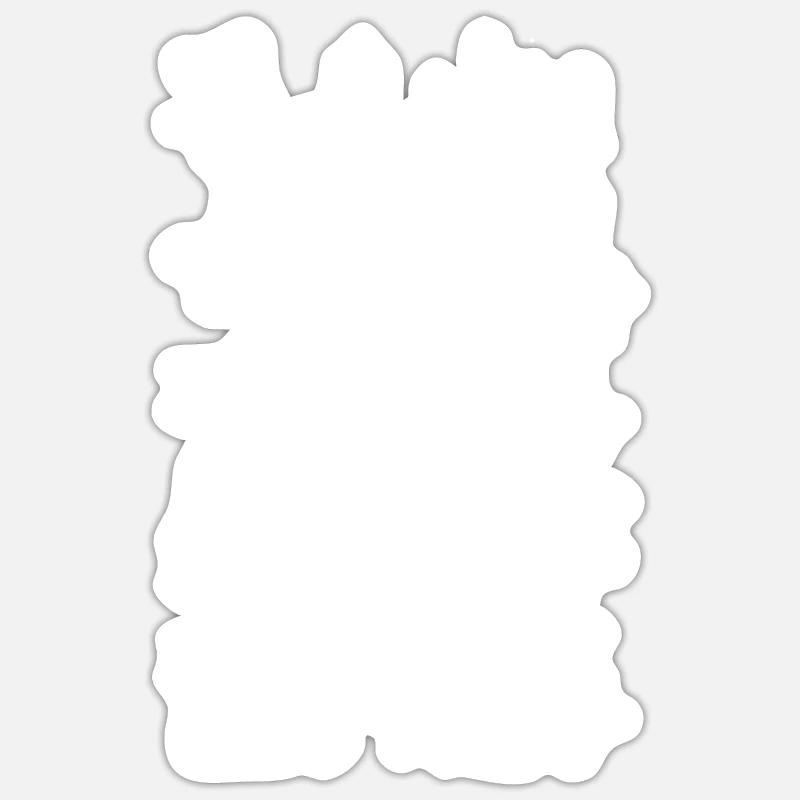 Skelett - Kuss - Gothic - Fun - Sticker Größe S (10 x 10 cm) - Mattweiß