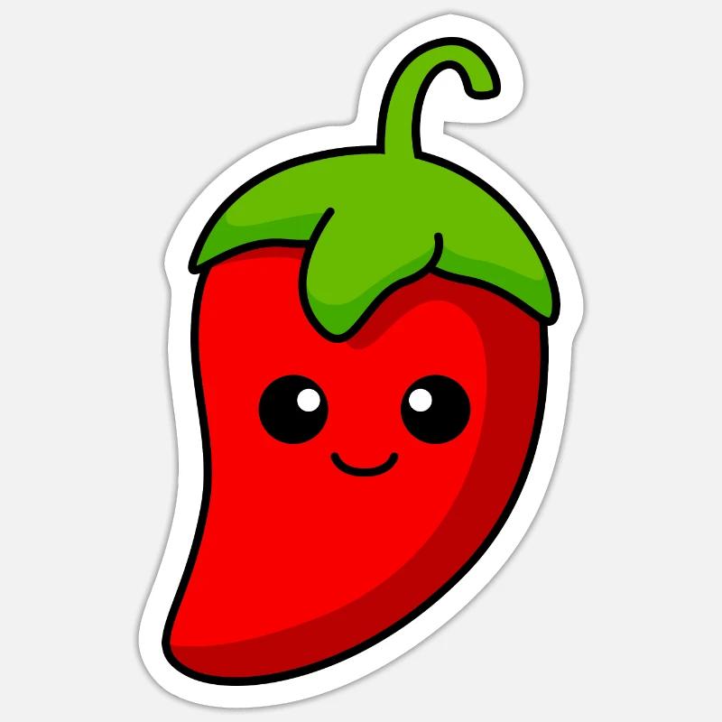 Bande dessinée Chilli Sticker taille S (10 x 10 cm)