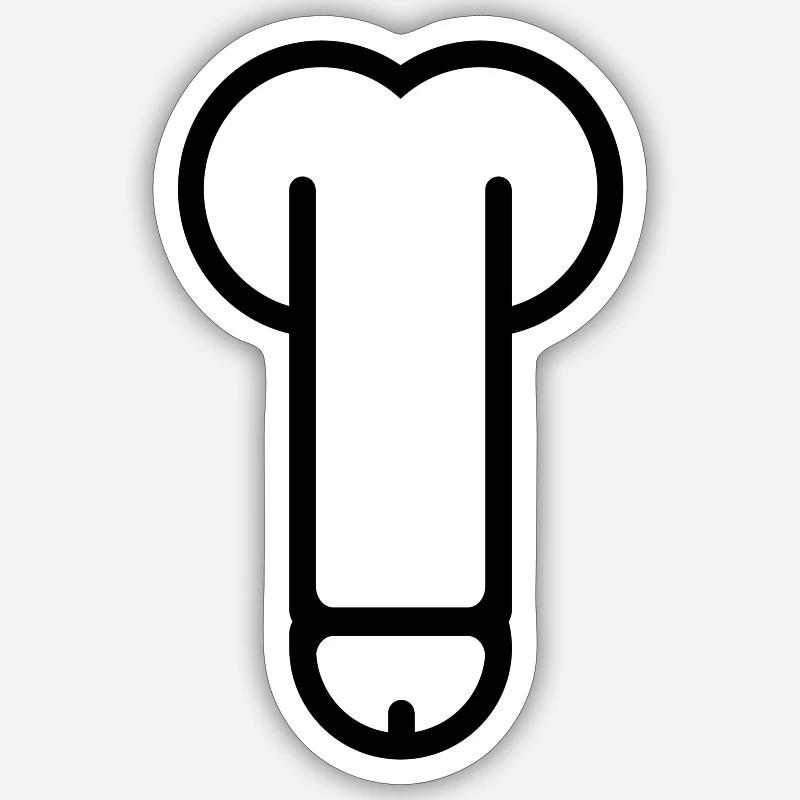 dick Sticker Größe S (10 x 10 cm)