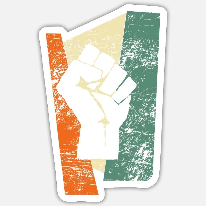 Faust - Sticker Größe S (10 x 10 cm) - Mattweiß