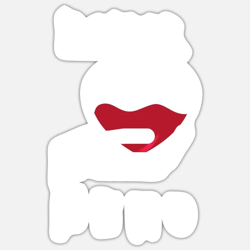 Blutspenderheld - Sticker Größe S (10 x 10 cm) - Mattweiß