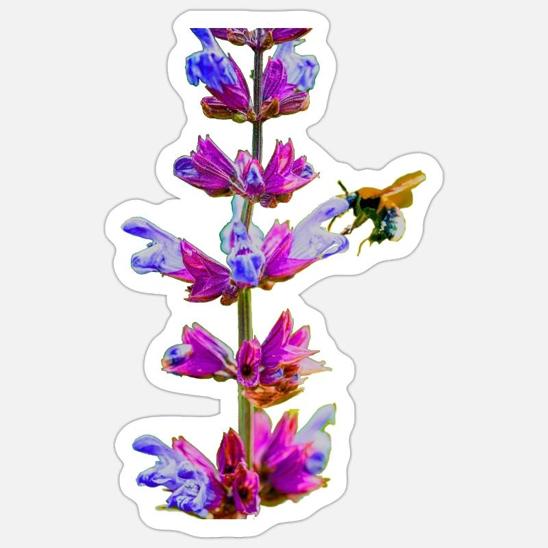 Le bourdon suce le nectar Sticker taille S (10 x 10 cm)
