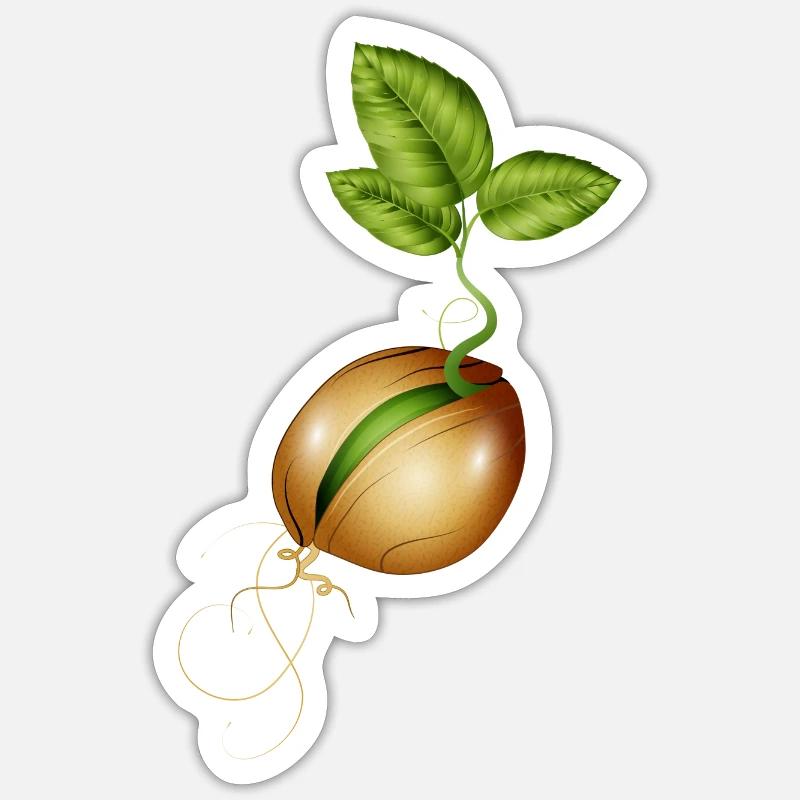 germination de petites graines dans le sol Sticker taille S (10 x 10 cm)