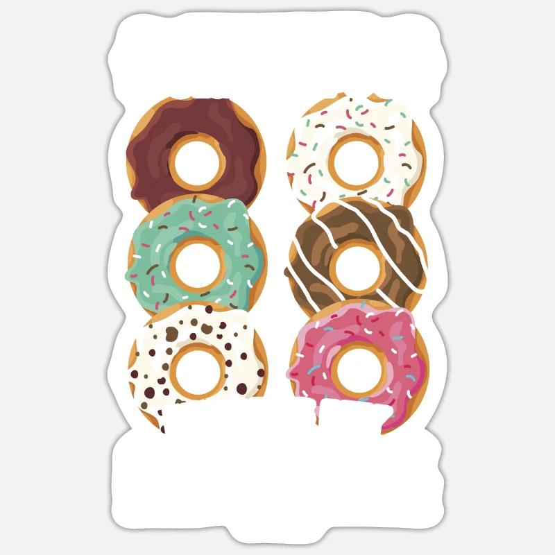 Doughnut Sticker size S (10 x 10 cm)