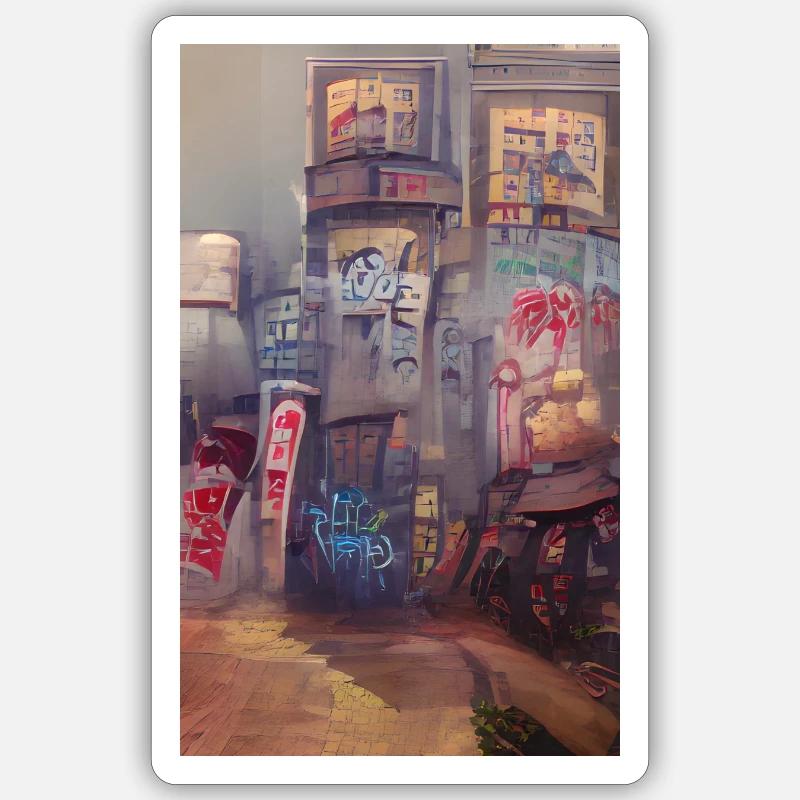 Graffiti Sticker Größe S (10 x 10 cm)