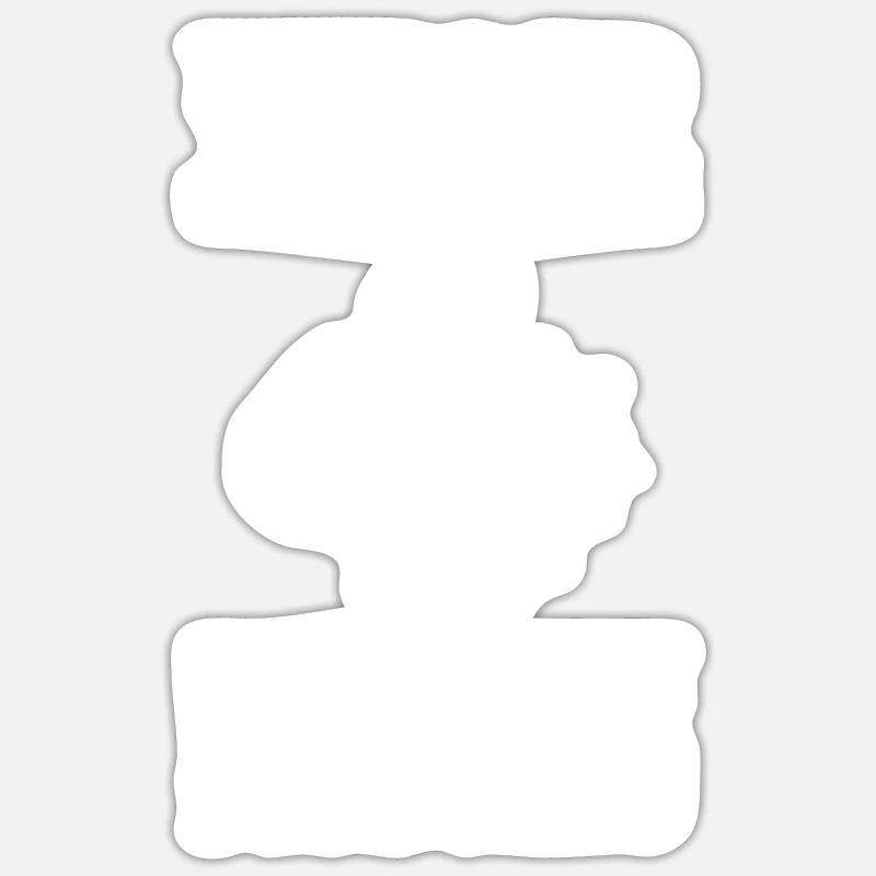 Because of confidentiality Committed worker Geschen Sticker size S (10 x 10 cm)