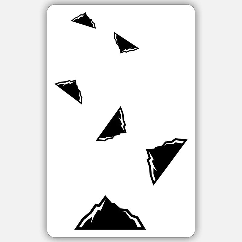 Mountain Icon Icon - Sticker size S (10 x 10 cm) - white matte