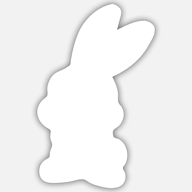 Hase Comic Tier Sticker Größe S (10 x 10 cm)