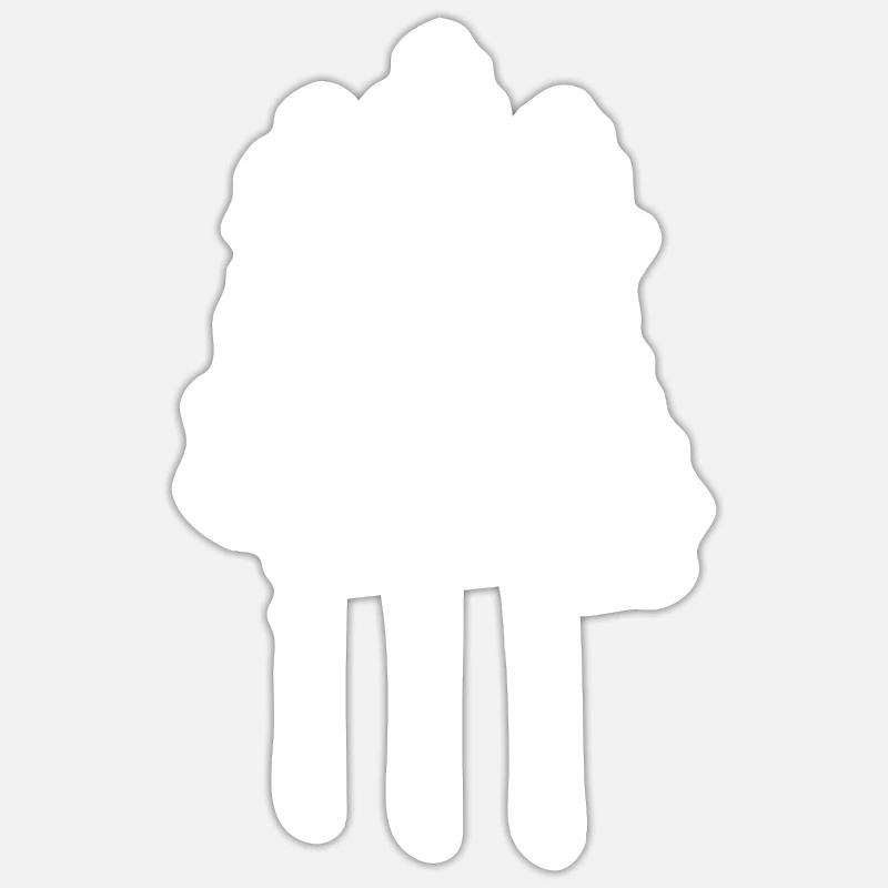 Baum Wald Natur Geschenk umweltschutz - Sticker Größe S (10 x 10 cm) - Mattweiß