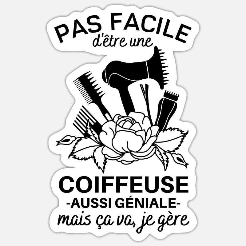 coiffeuse Sticker taille S (10 x 10 cm)