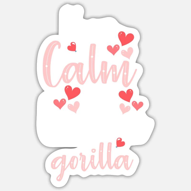 Strength Training Zoo - Sticker size S (10 x 10 cm) - white matte