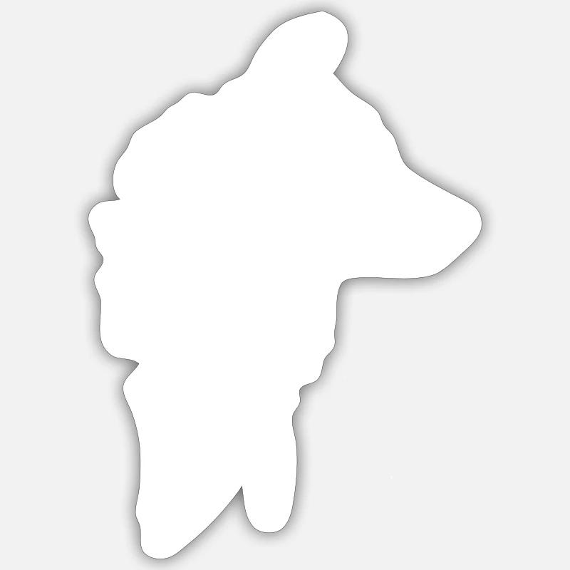 Fuchs1 - Sticker Größe S (10 x 10 cm) - Mattweiß