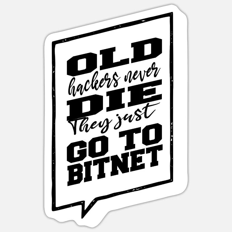 glitch internet jokes encrypt hacker fun humor Sticker Größe S (10 x 10 cm)