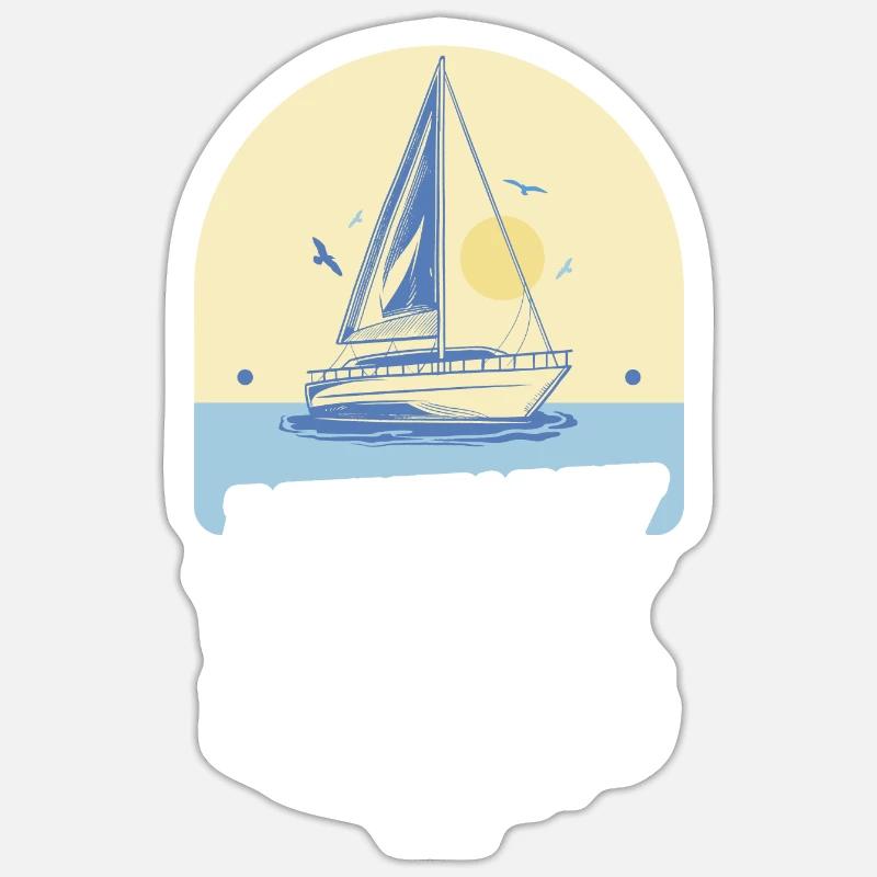Sail - Sticker size S (10 x 10 cm) - white matte