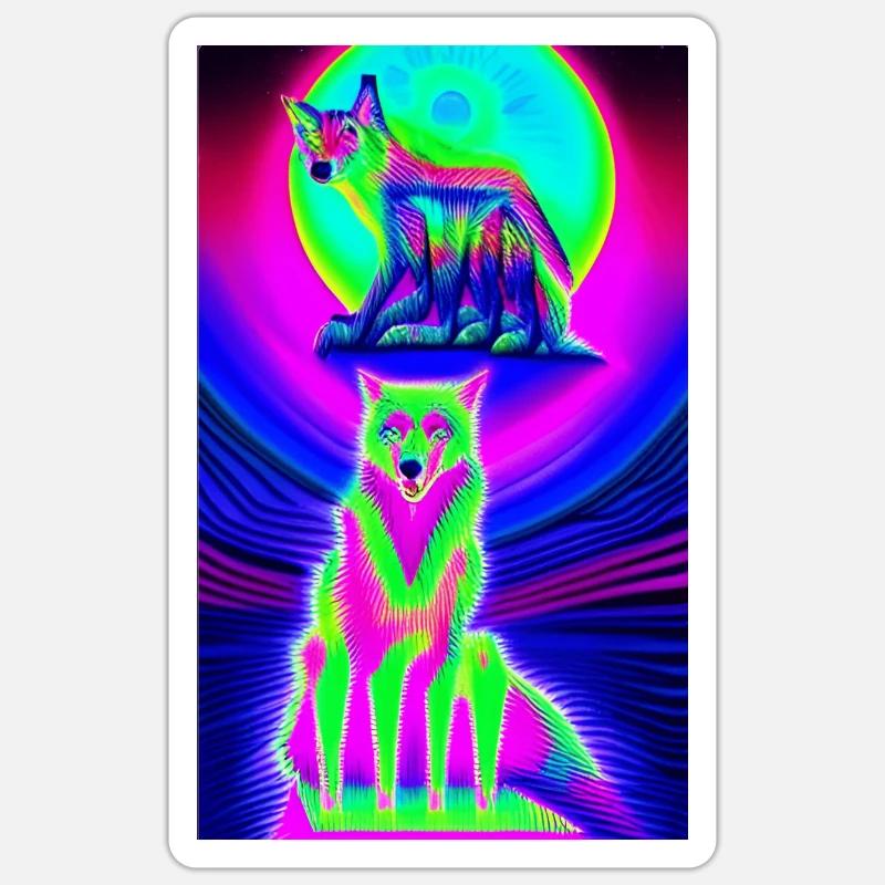 Lone Wolf 1 Sticker size S (10 x 10 cm)