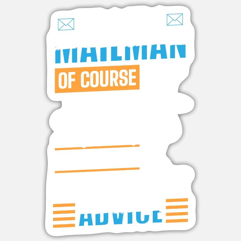 Postal profession Work parcel carrier Sticker size S (10 x 10 cm)