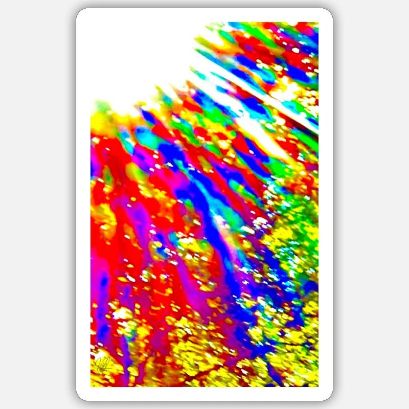Sun Explosion - Sticker size S (10 x 10 cm) - white matte