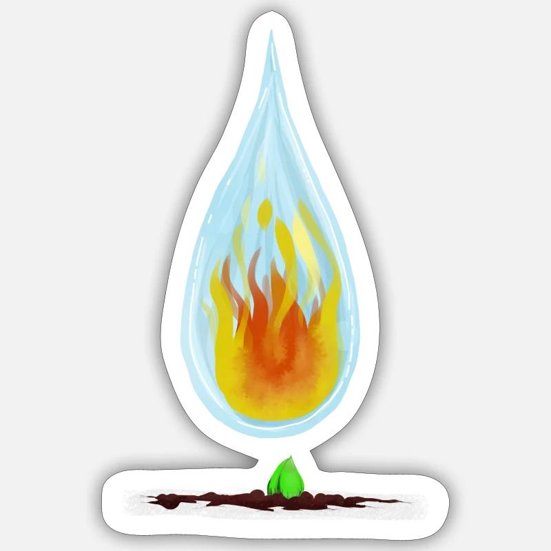 Elemente - Sticker Größe S (10 x 10 cm) - Mattweiß