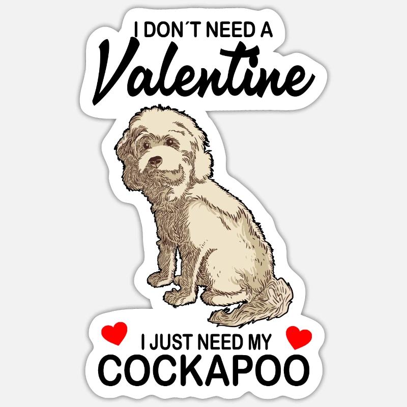 Cockapoo Sticker Größe S (10 x 10 cm)